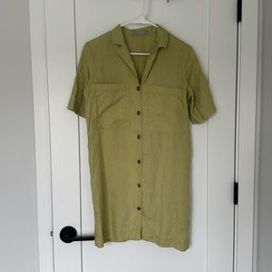 Everlane, The Shirt Dress in Linen. Size XXS.